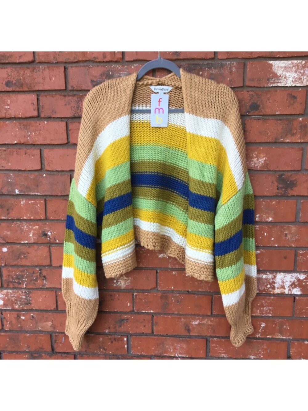 Chucky Knit Izzy Open Front Cardigan Sweater Ladies Size M